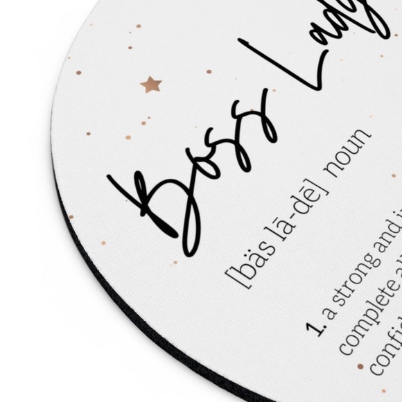 Boss Lady Mouse Pad | Girl Boss Mousepad | Office Decor | Computer Mousepad - Picture 3 of 5